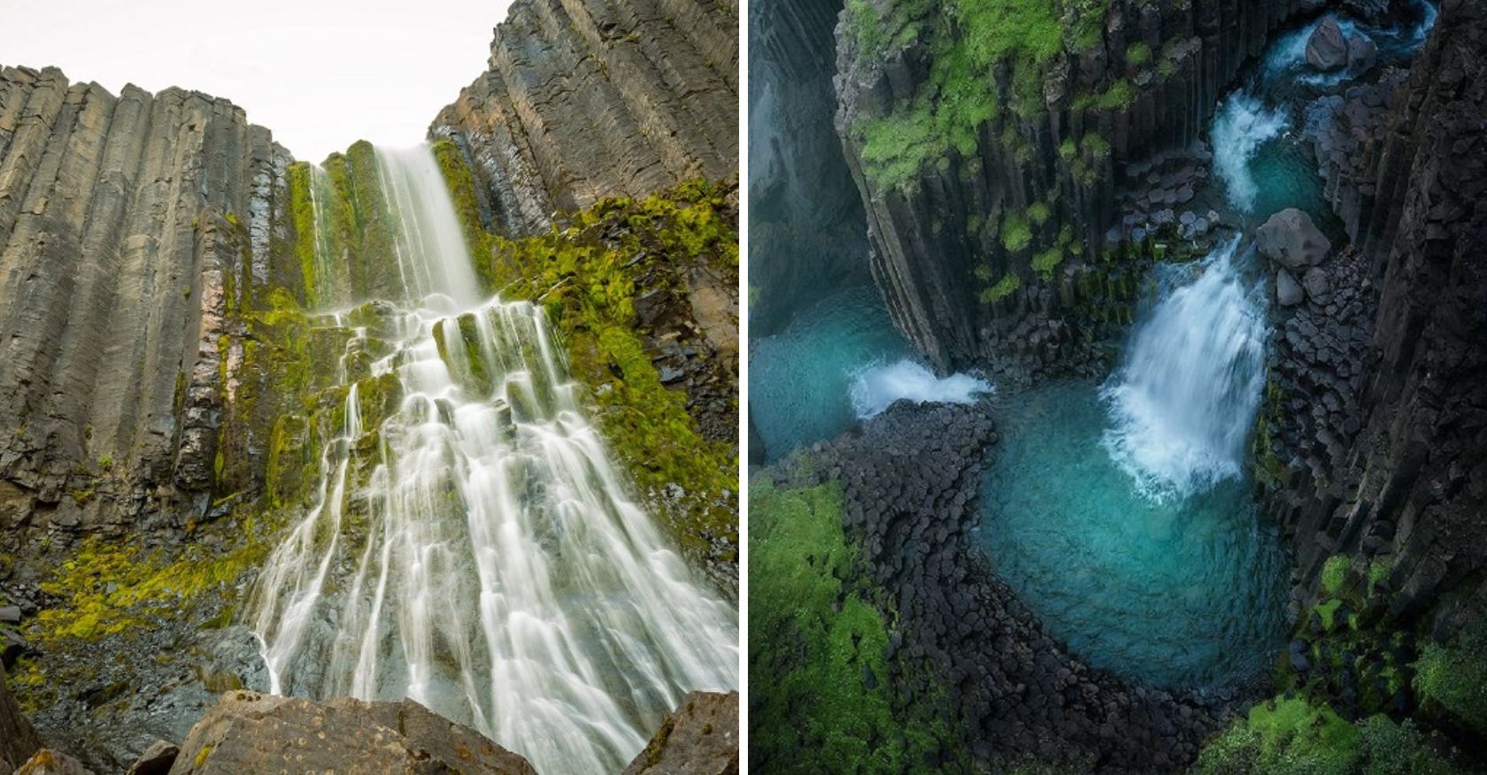 Exploring the Breathtaking and Mystical Basalt Column Waterfalls of Iceland